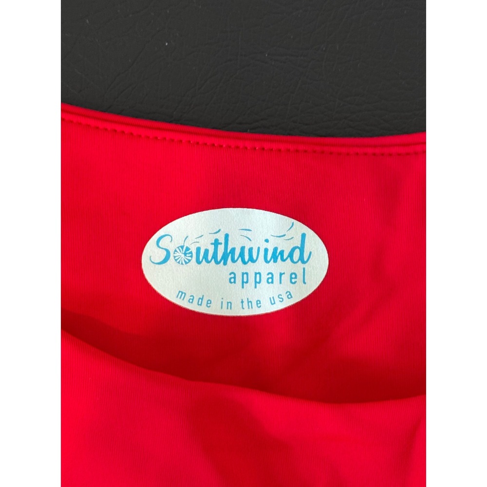 Southwind Apparel Womens Red Sleeveless Scoop Neck Tank Top Made in USA Large - Picture 3 of 3